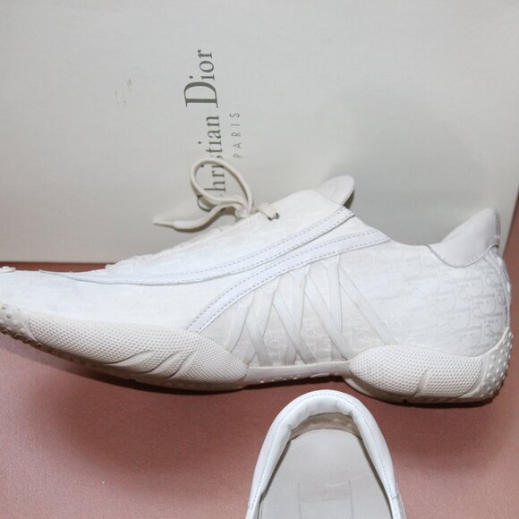 ❤️ Christian Dior Paris "Admit It" Sport Shoe Sneaker in White; Size 41.5 - Picture 6 of 13